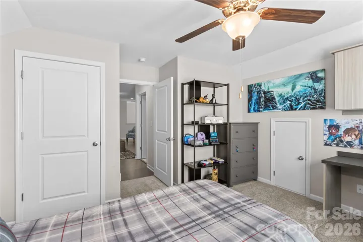 3rd bedroom with customized closet