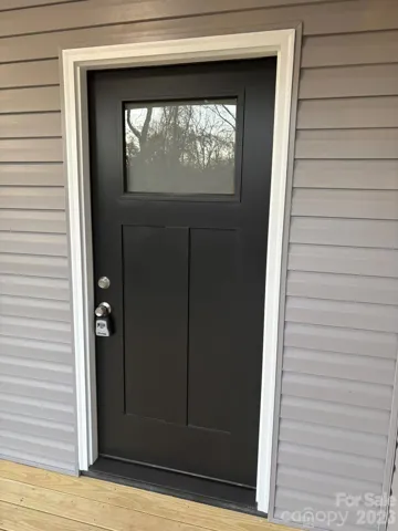 Easy entry from the covered front porch.