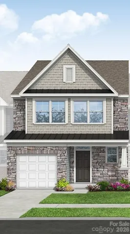 Homesite 205 features an end-unit Cary plan