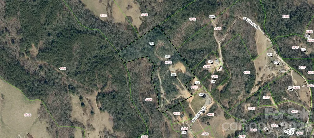9.29 Acres with a cleared build site.