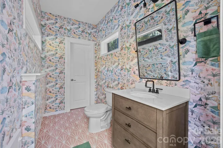 Pool house half bath and storage.