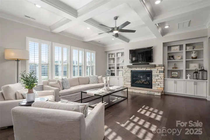 Family room offers great natural light