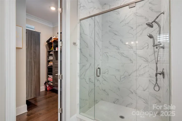 Large step in shower