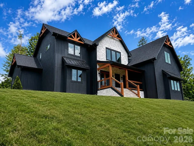 Luxury mountain modern home in sought-after Garrison Hills. landscaping digitally enhanced.