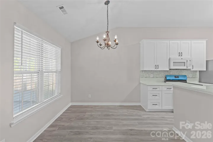 Full kitchen dining view