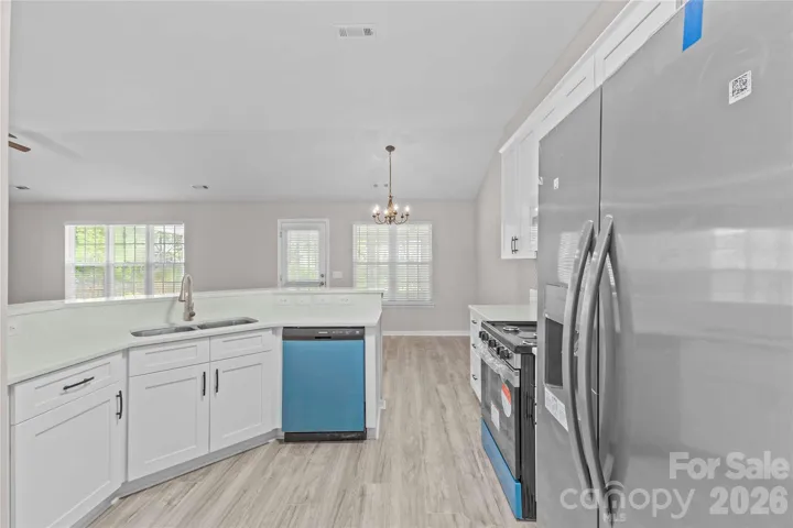 Kitchen view from back  entrance