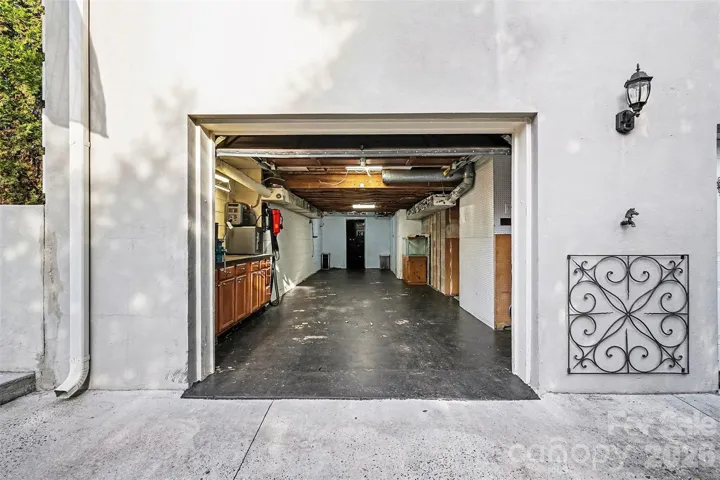 2-car tadem garage, and doorway to your heated and air conditioned workshop.