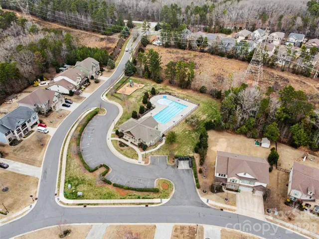 Front of neighborhood pool and playground