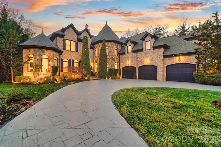 Updated French Country home, circular driveway