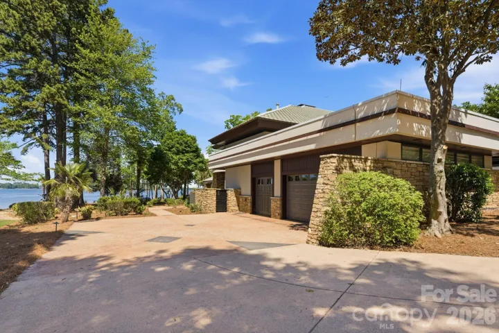 Main house three-car garage. 