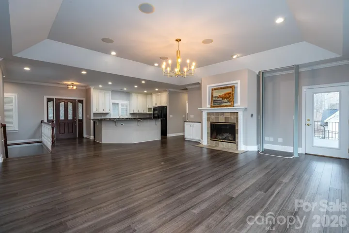 Main Level Open Concept Kitchen, Living, and Dining Area