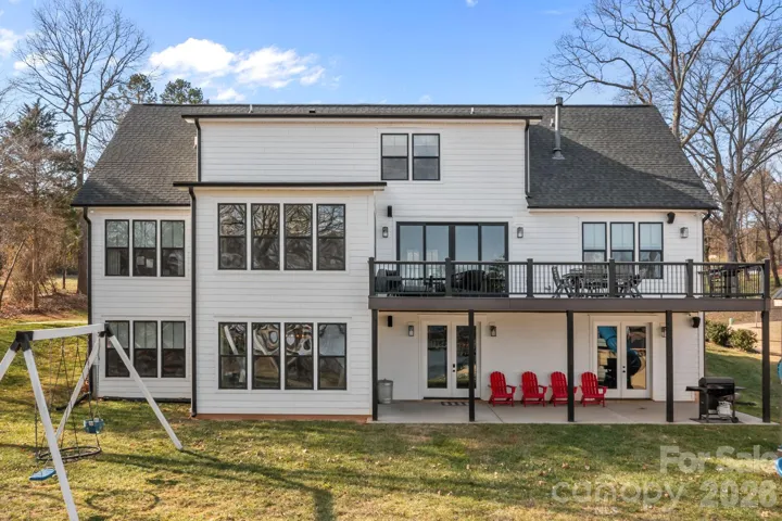 Backyard exterior. facing the lake