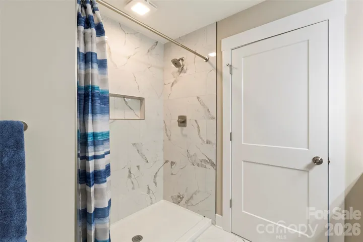Primary bath with custom cabinets