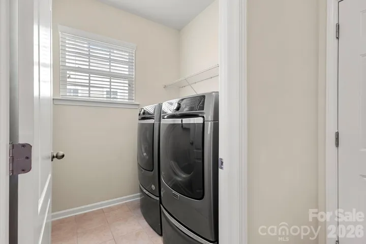 Downstairs laundry room