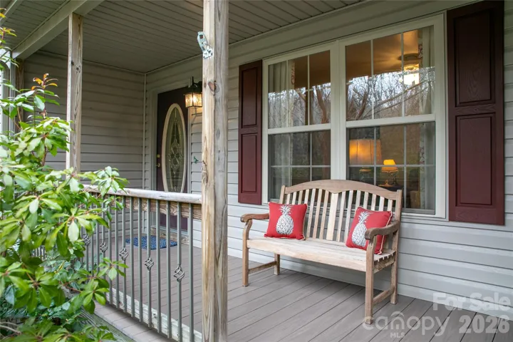 Welcoming front porch