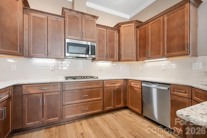 kitchen with built in upgrades