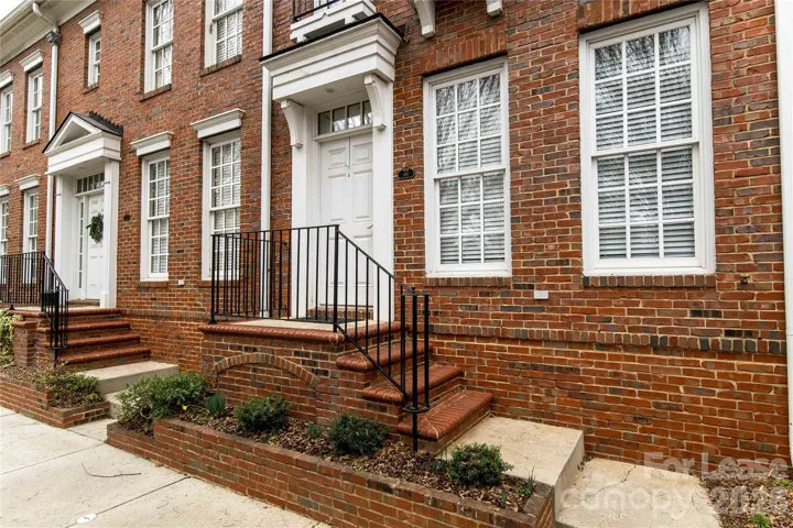 Outside full brick townhome
