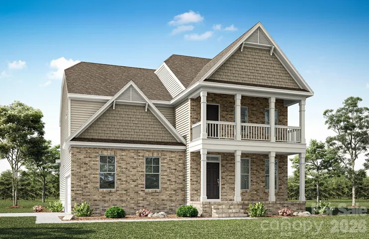 Homesite 45 features a Baldwin plan with a sideload garage + utility garage