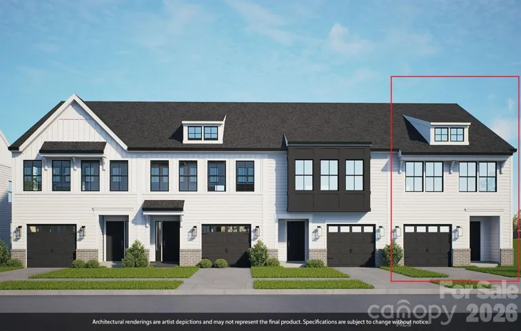 Renderings for units 95-98. Representative photographs only. Color & Materials subject to change.