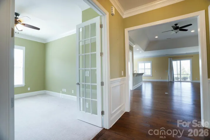 Flex Room w/French Doors on Left