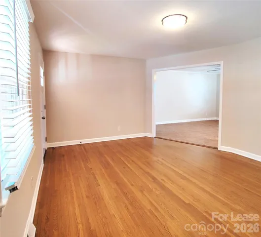 Family room view into dining area.