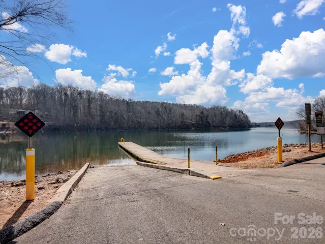 public launch ramp 1/3 mile down the road