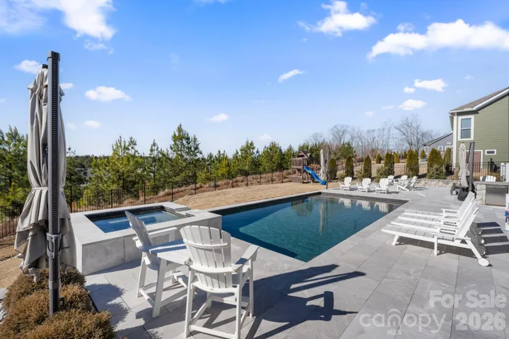 Backyard with Pool and Spa