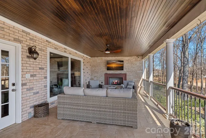 You will LOVE this outdoor entertaining area with room for an outdoor living space with a gas lot fireplace and TV space for outdoor entertaining.