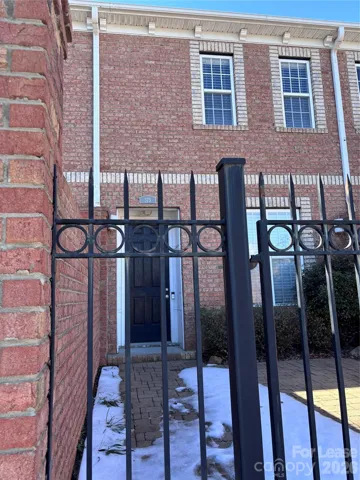 Gated courtyard entrance