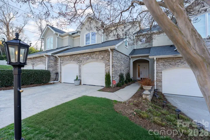 Front view of the townhome.