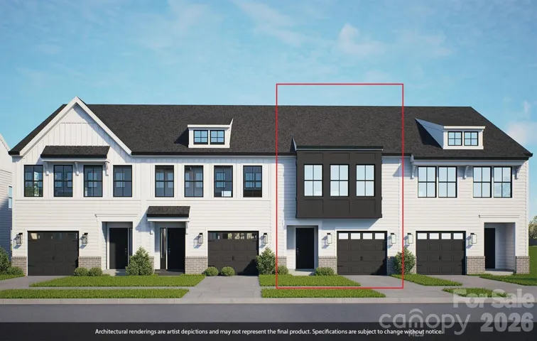 Renderings for units 95-98. Representative photographs only. Color & Material are subject to change .