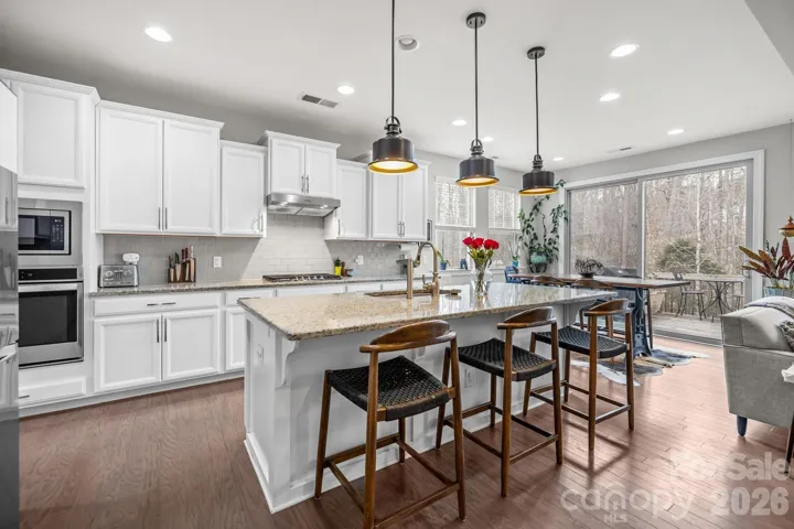 Kitchen Island & Dining Area