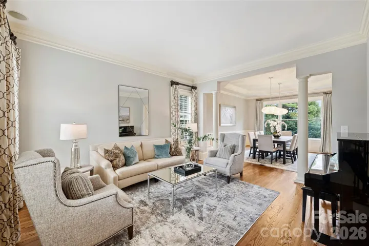 Living Room opens to formal dining room