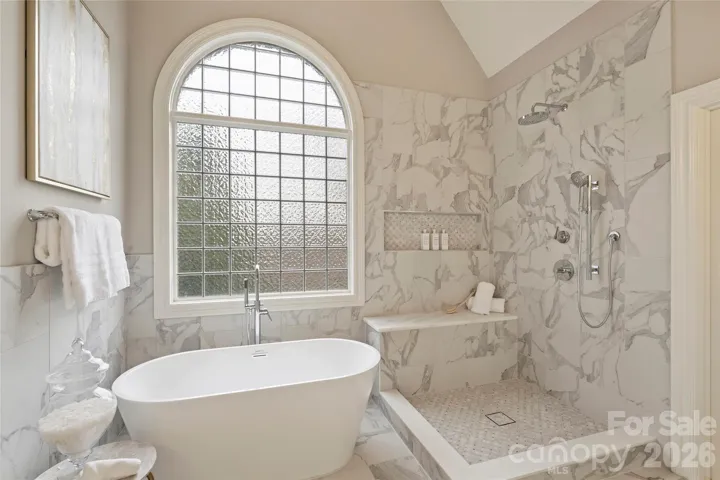 New Soaking tub- Frameless shower door on order