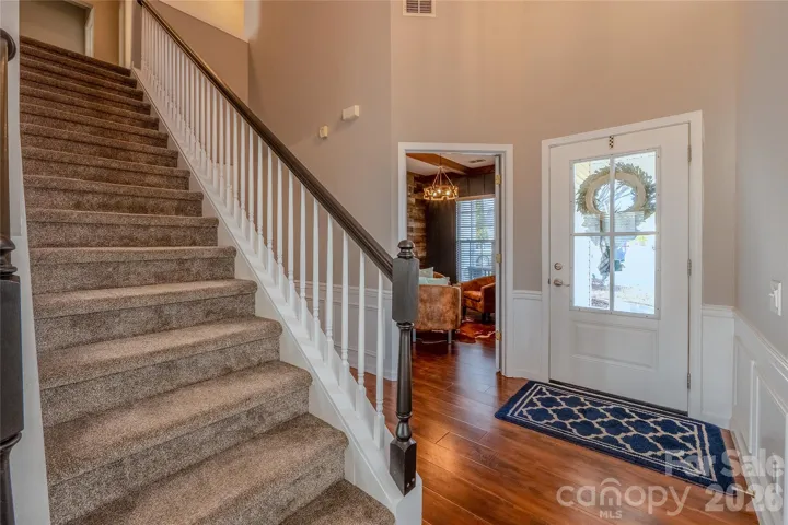 Staircase and foyer