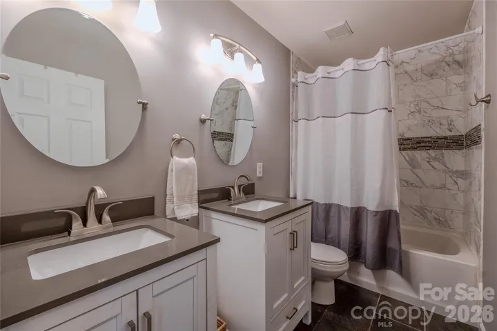 Remodeled hall bathroom