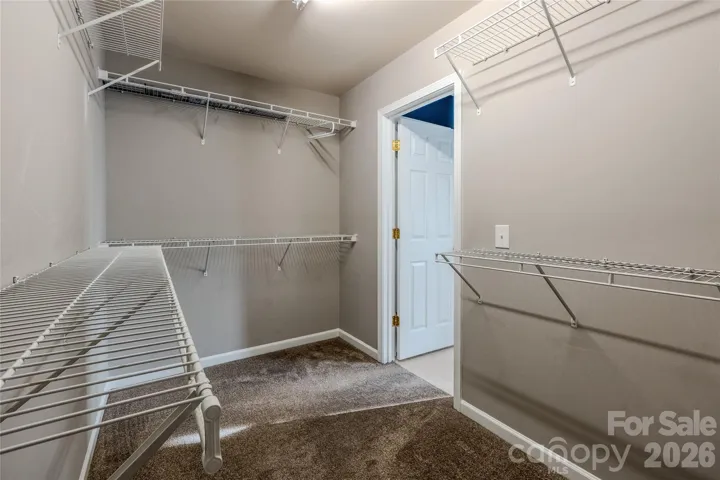 Large primary closet