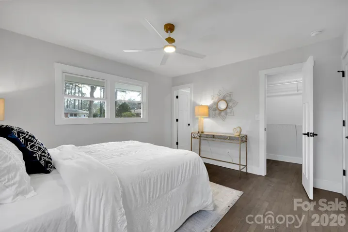 Primary Bedroom (Alternate View) – Spacious retreat featuring a large closet and thoughtfully updated finishes for a polished look.