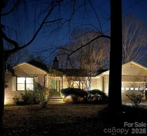 Night lights come on automatically at dark.