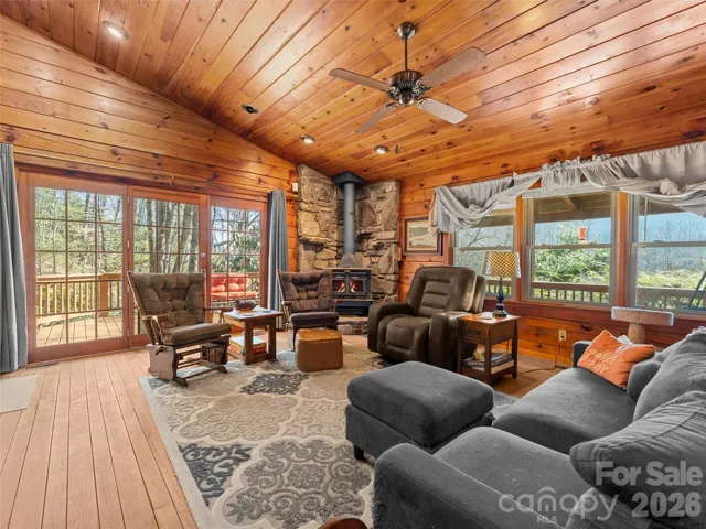 vaulted great room