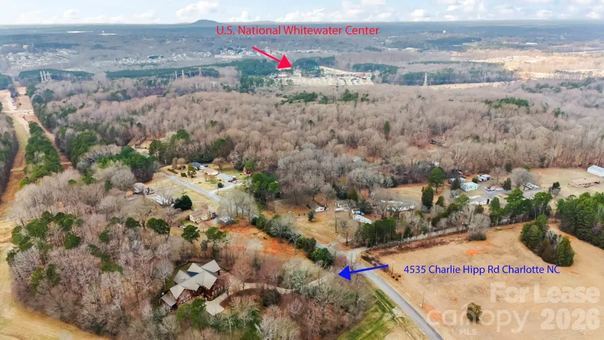 Ariel View with U.S. National Whitewater Center in background