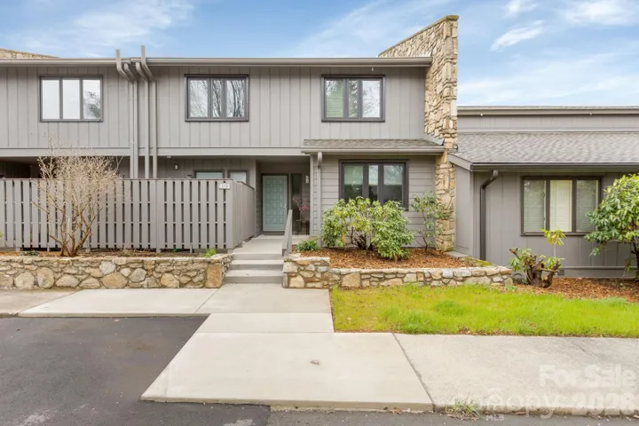 Front View - New cement siding