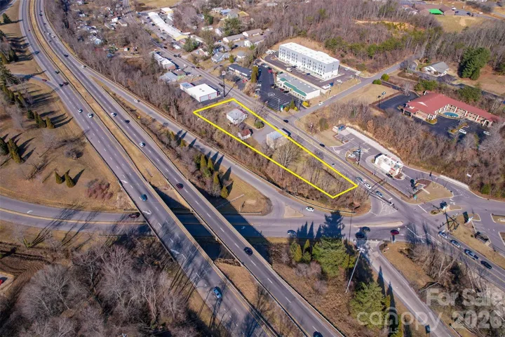 High profile 1.1+/- acre assemblage opportunity at Exit 23 n I-26 in North Asheville/Woodfin