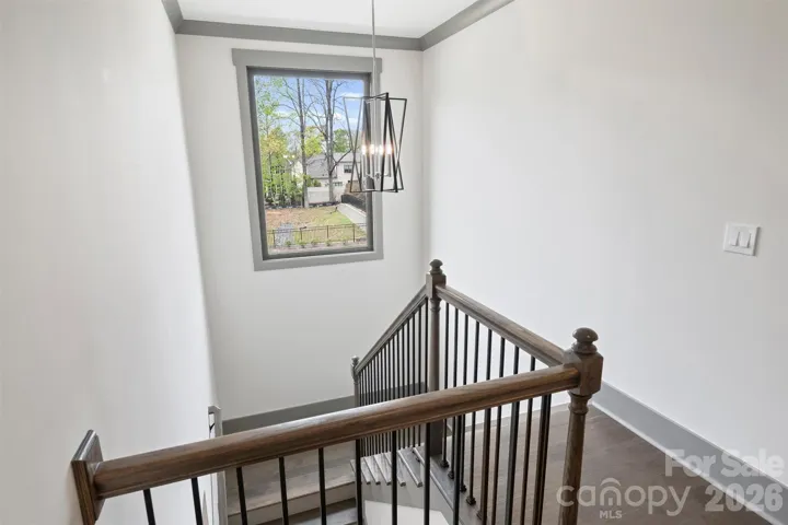Beautiful picture window in stairwell