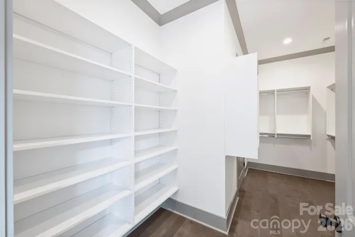 Primary Closet with Built-in Shelving
