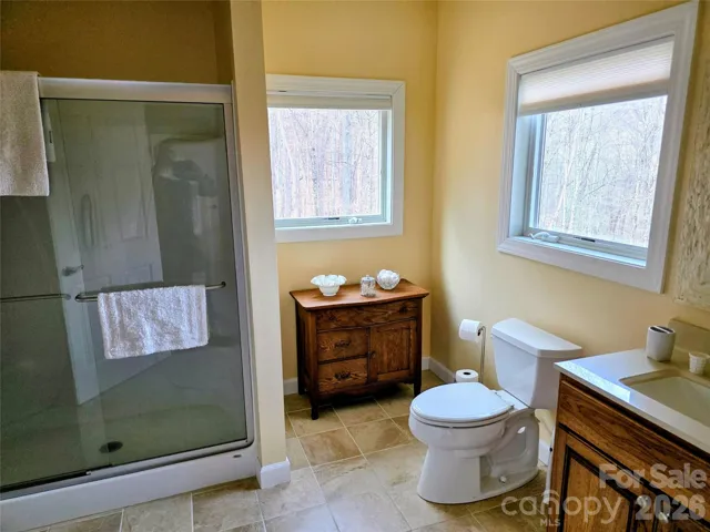 Ensuite bathroom on lower level