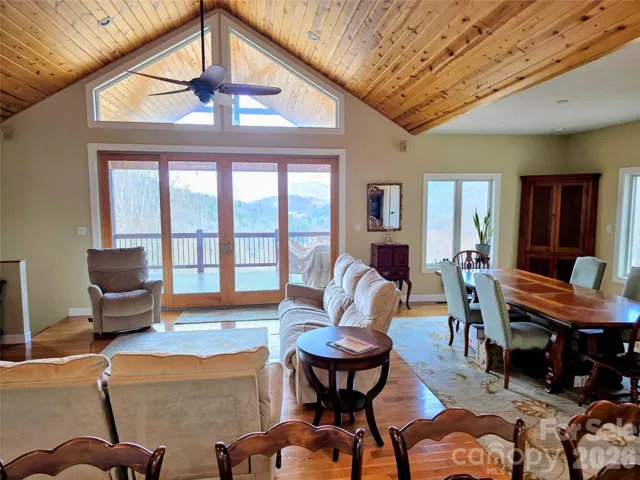 Great room with dining area