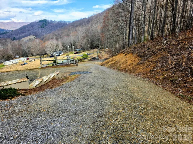 Circular drive from near the garage door