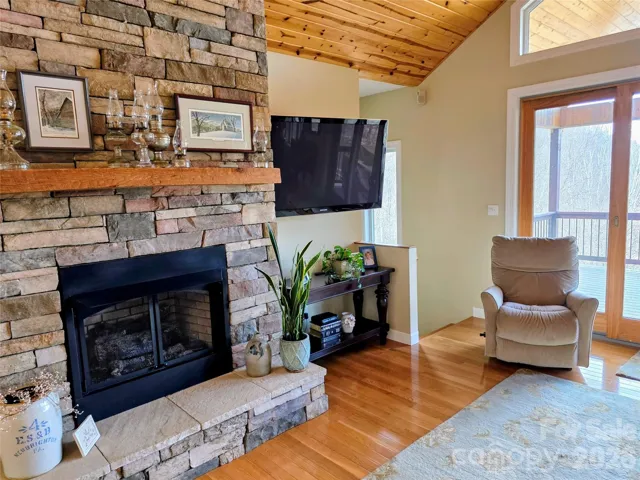 Close up of great room fireplace