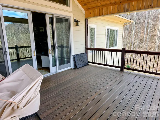 Covered front deck/porch with Trex decking